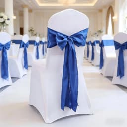 Wedding Decoration Chair Satin Sash Bow Tie Self-Tie 10 Pieces Per Lot Plain Solid Colour Birthday Party Festival Hotel Holiday