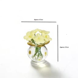 6/7Pcs Realistic Glass Flower Artificial Simulation Plants for Home Decoration and Creative Gift Ideas