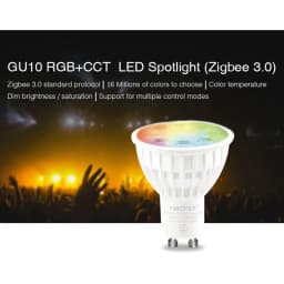 Miboxer Zigbee RGB+CCT LED Bulb Light 4W/6W/12W GU10 E27 Smart Dimmable Spotlight Lamp FUT089Z RF Remote WIFI ZB-Box2 ZB-Box3