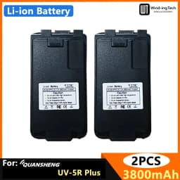 Quansheng UV 5R Plus Li-ion Battery DC 7.2V 3800mAh Battery BPK5 For UV-K6 Walkie Talkie UV K5 UV K58 Two Way Radio Rechargeable
