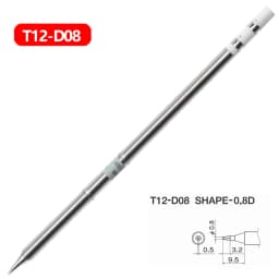 T12 Soldering Iron Tips T12-D4 DL32 D16 D08 KL KR JS02 Replacement Heater Soldering Head Universal T12 Welding Station Digital