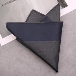23CM Men Silk Pocket Square Brown Red Striped Handkerchief Business Soft Hanky Wedding Party Suit Accessories Cravat Chest Towel