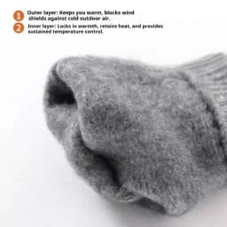 3Pcs Winter Beanie Hat Scarf Gloves Set Fleece Lined Knit Thermal Warm Touch Screen Unisex Windproof Cold Weather Outdoor Set