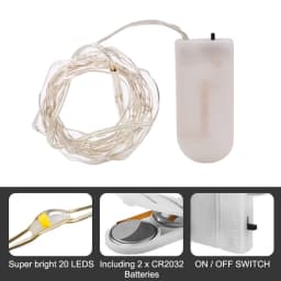 1m 2m 4m LED String Light Waterproof Led Copper Wire Fairy Lights Battery Powered DIY Wedding Party Christmas Decoration Garland
