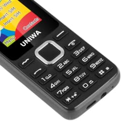 UNIWA E1801 Feature Phone with 1.77 Inch Display 800mAh Battery Dual SIM FM Radio Cell Phone for Elder Man Support TF Expansion