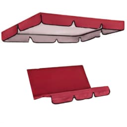 3-Seat Swing Seat and Ceiling Cover Garden Swing Hammock Tent Waterproof UV Protection Courtyard Swing Cover (not include swing)