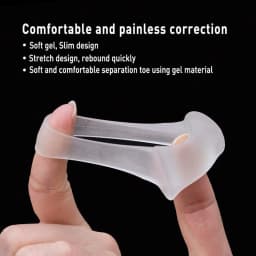 Orthotics Protector Bones Overlapping Pedicure 2pcs Toe Separator Ring Bunion Hallux Valgus Thumb Orthopedic Massage Correction