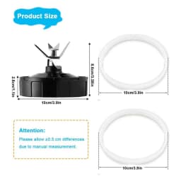 Agitator Accessories 6 Fins For Ninja Blender Replacement Parts ,for Nutri Auto IQ BL450-70, BL451-70, BL454-70, BL455-70