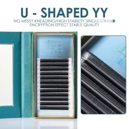 DeceMars 0.07mm U-Shaped YY Eyelash Extensions (12lines/Tray)
