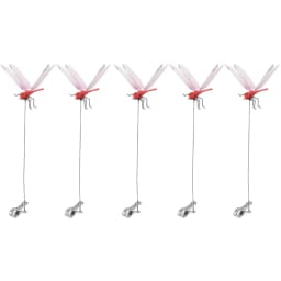 3-8PCS Simulation Dragonfly Clip 31cm Bug Deterrent Realistic Dragonfly Hat Clip Bug Repellent Dragonfly Home Garden Decor