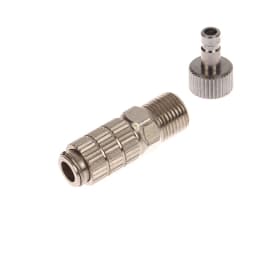 Airbrush Quick Disconnect Accessories 1/8 Quick Realse Fitting Adapter with 1 Extra Quick Connector Hose Air Brush Parts