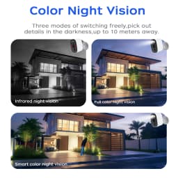 JOOAN 5MP WiFi Solar Camera Outdoor Wireless Battery Powered Security Camera PIR Human Detection Night Vision IP66 Waterproof