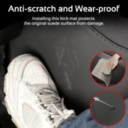 For Tesla Model 3 Y YL 2021-2027 LHD Center Console Two Side Anti Kick Pad Protector PU Leather Sticker Cover Car Accessories