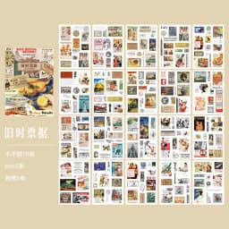20 Sheets Large size Euramerican Style Sticker Book Washi Paper Journal DIY Material Decoration Memo Pad Scrapbook Stationery