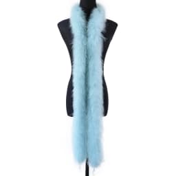 50 Grams Soft Leather Powder Turkey Feather Boa 2 Yards Natural Turkey Plumes Scarf for Party Costume Clothing Shawl Decoration