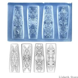Flexible Silicone Carving Flower Art Mold for Crafting Intricate 3D Floral Designs in DIY Projects