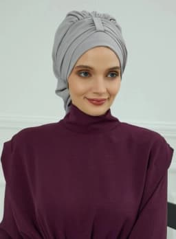 Muslim Solid Instant Turban Hat Hijab Women Caps Islamic Bandana Bonnet Fashion