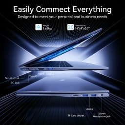 KAMRUI LX15PRO Intel Core 3 304 Laptop 12GB RAM 256GB ROM 4.3GHZ WIFI 6 Bluetooth 5.2 Gaming Computer Bussiness Office Leaning Design Laptops