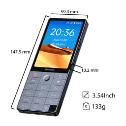 Qin f25,מקלדת עברית,Google Support,אנדרואיד 14, 6GB+128GB, סים כפול, Wi-Fi, בלוטות'