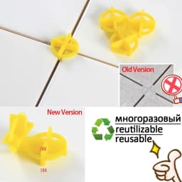 50/100Pcs Ceramic Tile Leveling System Spacers Clips Wedge for Tiling Fixing Floor Wall Gap Leveling System Construction Tools