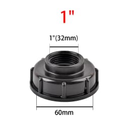 S60 Coarse Thread IBC Tank Tap Elbow PE Pipe Connector X 16mm 1/2'' 3/4'' Water Coupling Garden Hose Faucet Connector