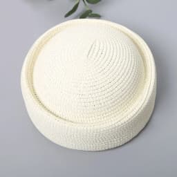 Straw Pillbox Hat Summer Beret Sun Hats Japanese Retro Weeding Fedora Hostess Fashion Millinery Fascinator Designer Painter Hat