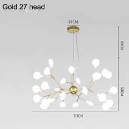Nordic Modern Firefly Ceiling Chandelier Pendant Lamp G4 Led Lights Home Baby Room Bedroom Living Room Decoration Salon Starry
