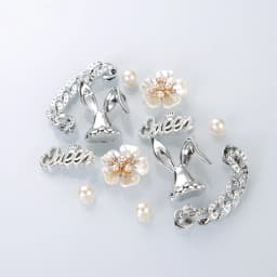 Shoe Charms for Clogs Silver Color DIY Accessories Cute & Edgy Butterfly Pearl Chains Flower Animals Decor Fashion For Sandals