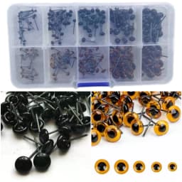 100PCS Creative 3-12mm Dolls Glass Eyes Glass Needle Felting Eyes DIY Accessories Safety Eye