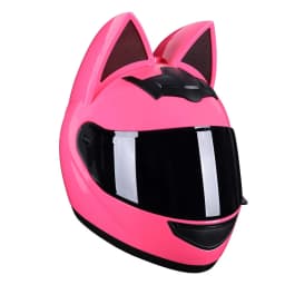 Cat Ear Motorcycle Helmet For Women Full Face Motocross Motorbike Men's Moto Helmet Breathable DOT Certification Girlfriend Gift