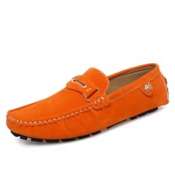 48 Extra-Large Size Matte Couple's Style Halloween Gift 2025 Autumn New Loafers British Style Slip-On Men's Driving Shoes Lightweight Non-Slip Casual Leather Shoes