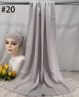 Mini Modal Hijab with Undercap Set Basic Stretchy Pullover Headscarf Thin Breathable Sunscreen Head Wrap Hijabs Scarf 165*50cm