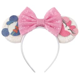 Cartoon Cute Mouse Ears 25th Anniversary Commemoration DIY Mouse Ears Magic Cruise Sparkle Bow DIY Headwear Adults Hairbands