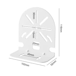 CCTV Monitoring Bracket PTZ Dome Camera Adapter Auxiliary Mount Extension Support L Shape 90 Degree Right Angle Steel Plate