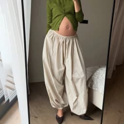 Tuularose Loose Solid Leg-Length Pants For Women Pleated High Waist 2025 Summer Female Fashion Office Lady Casual Bloomer Pants