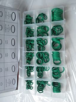 270pc R134A 18 Sizes Assortment Car Air Condition Rubber Ring O-Rings Seal A/C Repair Automotive AC Pipe Tool Joint Seal Rings