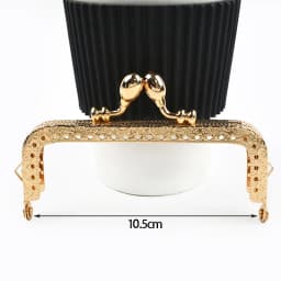 2Pcs 85-200mm Metal Embossed Pattern Purse Frame Square Bag Handle Handbag Kiss Clasp Lock Buckle Bracket Hardware Accessories