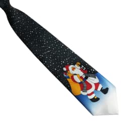 EASTEPIC Men's Neckties Light Thin Christmas Ties for Men Children's Toys Holiday Party Santa Claus Xmas Tree Snowflake Snowman
