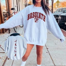 Fourth Wing Double-Sided Sweatshirts Basgiath War College Clothing Dragon Rider Sweatshirt Book Lover Men Women Fashion Tops