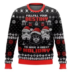 Star Wars Darth Vader White Pattern Xmas Gifts Sweater Holiday Gift 2026 New Men's Fashion Casual Women's Couple Hoodie