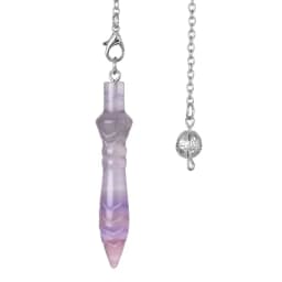 Natural Stone Pendant Egyptian Crystal Pendulum for Divination Dowsing Reiki Pink Clear Quartz Amethysts Black Onyx Pendulo X130