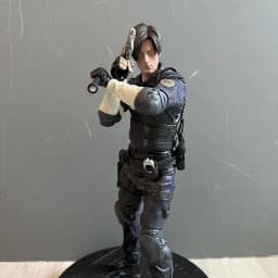 Biohazard Leon Scott Kennedy Anime Figure Brown Jacket Evil Police Game Model Toy Collection Birthday Gifts