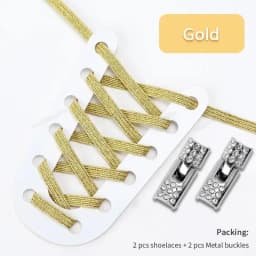 1 Pair Rhinestone Buckle Elastic No Tie Shoelaces Candy Colors Shoe Laces Suitable for Sneakers and Sports Shoes Flat Shoelace