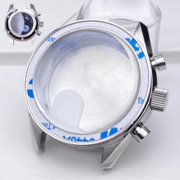 VK63 High Quality 39.7mm Case Moonswatch Metal Case Chronograph Case Fit VK63 Movement Accessories VK63 Watch Box