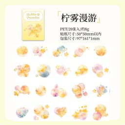 20pcs Kawaii Dream Bubble Ins Decorative Sticker Creative Handbook Collage DIY Diary Scrapbook Aesthetic Stationery Sticker