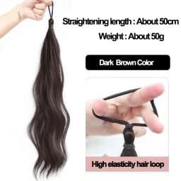 Highlight Synthetic Wig Hair Bundle DIY Self-winding Chignon Low High Ponytail Hair Extension Fluffy Braid Hair Bun Hairpiece