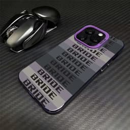 Japanese JDM Car BRIDE Phone Case For iPhone 16e 16 15 14 13 12 11 mini Pro Max X XR XSMAX 8 7 Plus Anti Fall Matte Back Cover