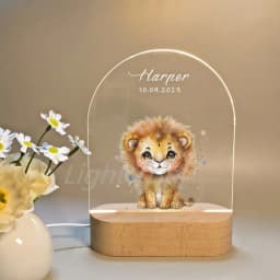 Personalized Children Animal Lamp Custom First Name 3D Night Light For Baby Kids Bedroom Home Decoration Birthday Christmas Gift