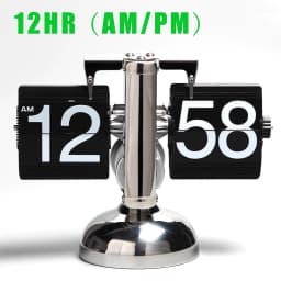 Modern Automatic Page Turning Flip Clock for Home Office Decor Technological Sense Table Clock