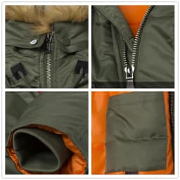 2024 Winter N3B USAF Waterproof Puffer Long Coat Military Fur Hood Warm Tactical Parka Army Thick US Air Force Parka for Men